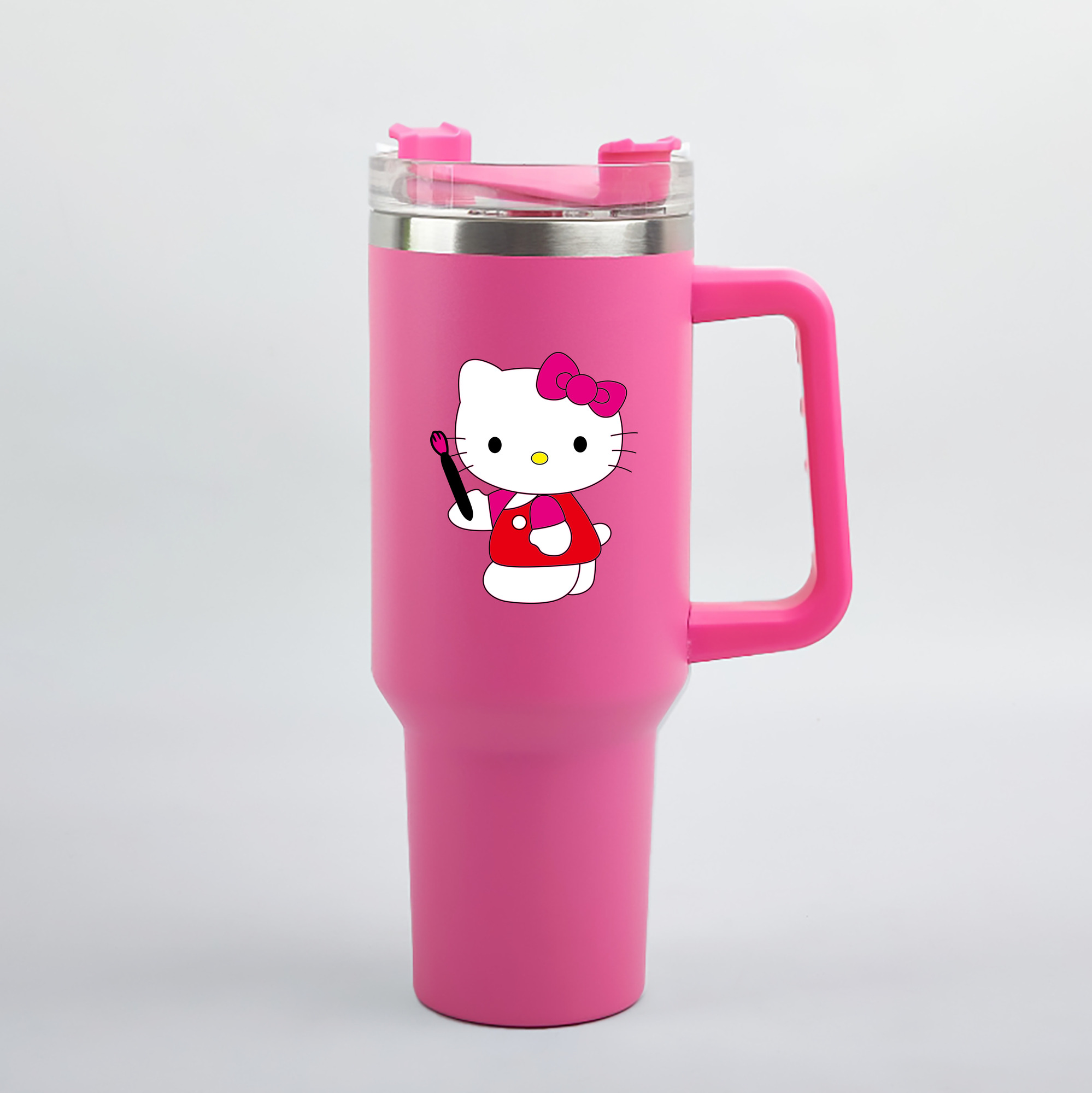（画像用） Hello Kitty ハローキティ 1200mL車用タンブラー（カラープリント）